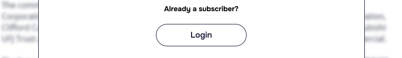 Already a subscriber? Login